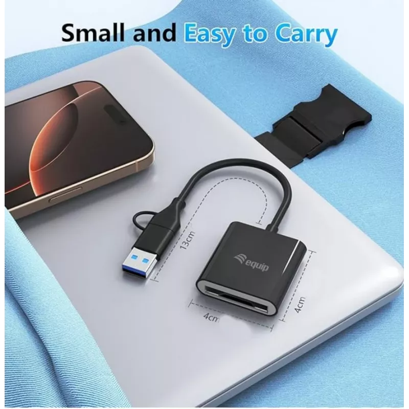 Αναγνώστης καρτών Equip 245461 USB 3.2 Gen 2 Type-C Μαύρο CFexpress 2.0