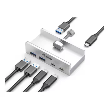 Equip 128967 Hub διασύνδεσης USB 3.2 Gen 1 (3.1 Gen 1) Type-A 5000 Mbit/s Αλουμίνιο