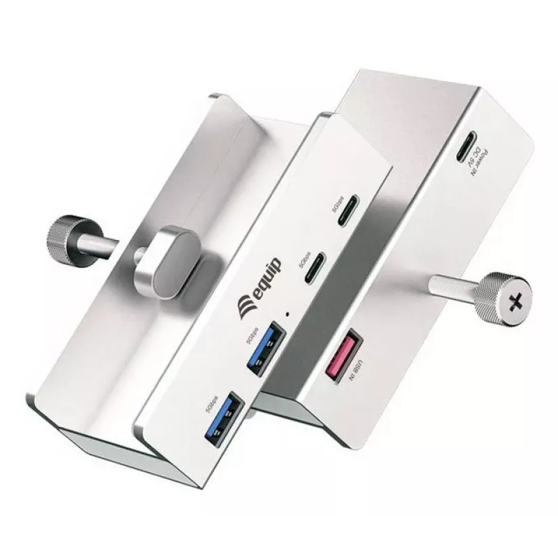 Equip 128967 Hub διασύνδεσης USB 3.2 Gen 1 (3.1 Gen 1) Type-A 5000 Mbit/s Αλουμίνιο