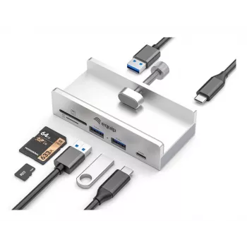 Equip 128968 Hub διασύνδεσης USB 3.2 Gen 1 (3.1 Gen 1) Type-A 5000 Mbit/s Αλουμίνιο