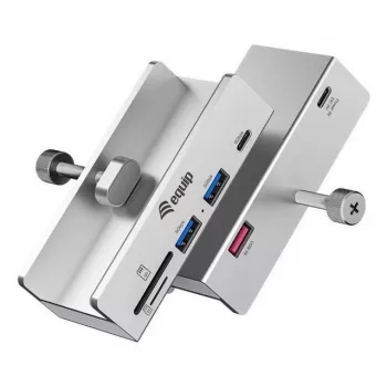 Equip 128968 Hub διασύνδεσης USB 3.2 Gen 1 (3.1 Gen 1) Type-A 5000 Mbit/s Αλουμίνιο