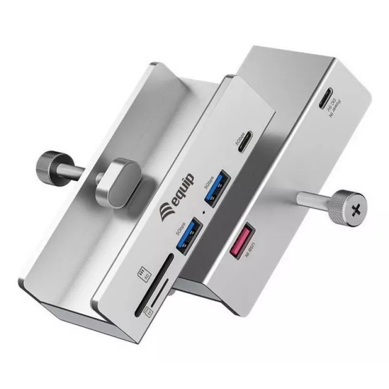 Equip 128968 Hub διασύνδεσης USB 3.2 Gen 1 (3.1 Gen 1) Type-A 5000 Mbit/s Αλουμίνιο