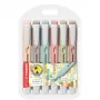 Μαρκαδόρος STABILO swing cool NatureCOLORS 6 τεμ. Σφηνοειδής μύτη Πολύχρωμο