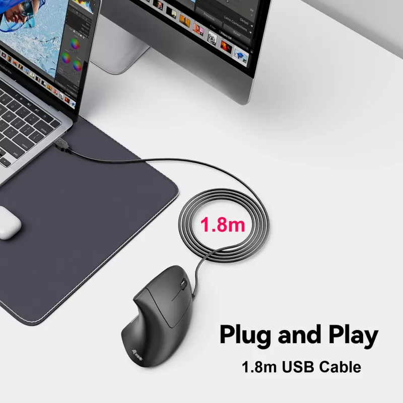 Equip 245118 Ποντίκι Universal δεξιόχειρας USB Type-A οπτικό 3200 DPI