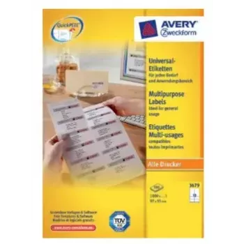 Ετικέτες εκτυπωτή Avery 3679 Λευκό