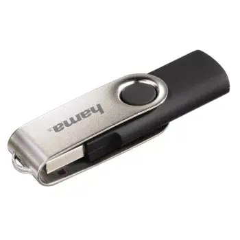 Hama 8GB Rotate USB Stick USB Type-A 2.0 Μαύρο, Ασημί