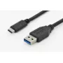 Καλώδιο USB Digitus DK-300136-010-S USB 2.0 1 m USB C USB A Μαύρο