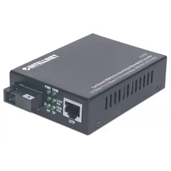 Intellinet Fast Ethernet WDM Αμφίδρομος μετατροπέας μέσου Singlemode, 10/100Base-TX σε 100Base-FX (SC) Singlemode, 20 km, WDM (Rx1310/Tx1550)
