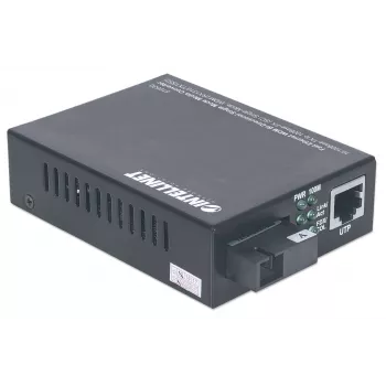 Intellinet Fast Ethernet WDM Αμφίδρομος μετατροπέας μέσου Singlemode, 10/100Base-TX σε 100Base-FX (SC) Singlemode, 20 km, WDM (Rx1310/Tx1550)