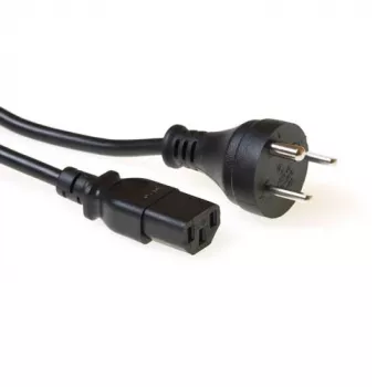 Καλώδιο τροφοδοσίας ACT Powercord δανέζικο βύσμα αρσενικό - C13 μαύρο 2,5 m
