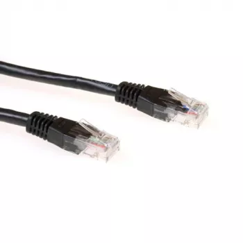 ACT μαύρο 7 μέτρα U/UTP CAT6A καλώδιο patch με βύσματα RJ45