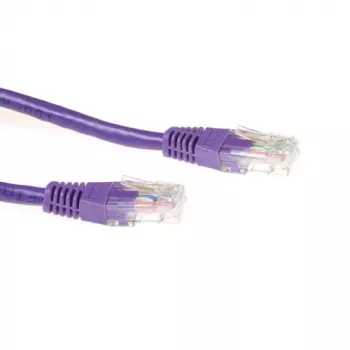 ACT μοβ 3 μέτρα U/UTP CAT6A καλώδιο patch με βύσματα RJ45