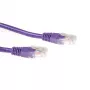 ACT μοβ 3 μέτρα U/UTP CAT6A καλώδιο patch με βύσματα RJ45