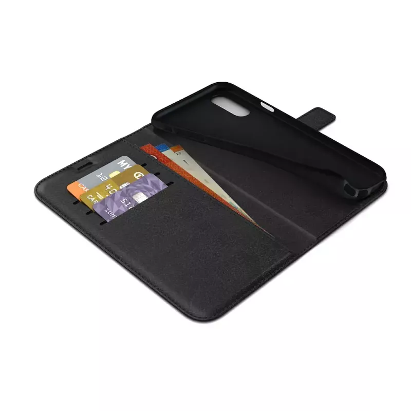 BeHello BEHWAL00179 θήκη πορτοφόλι με πτερύγιο για Apple iPhone Xs Max, πλαστικό/TPU, μαύρη