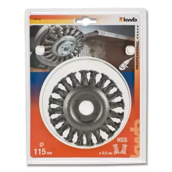 Συρμάτινη ροδακή βούρτσα KWB 719530 11,5 cm