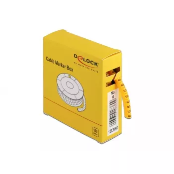 Σημάνσεις καλωδίων DeLOCK Box Nr. 6 κίτρινο 500 τεμ.