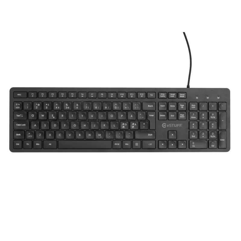 eSTUFF GLB211102 πληκτρολόγιο γραφείου USB QWERTY Nordic μαύρο