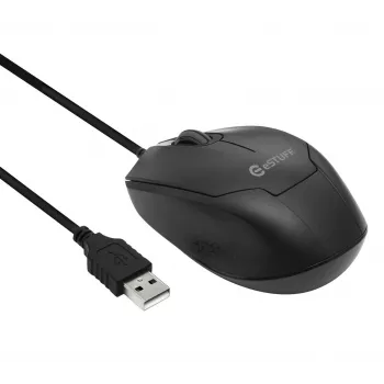 eSTUFF GLB213002 ποντίκι γραφείου αμφίχειρο USB Type-A οπτικό 1200 DPI
