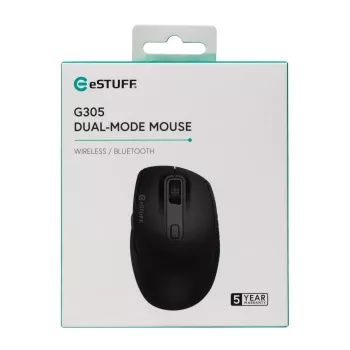 eSTUFF GLB214002 ποντίκι γραφείου δεξιόχειρο RF Wireless + Bluetooth IR-LED 1800 DPI