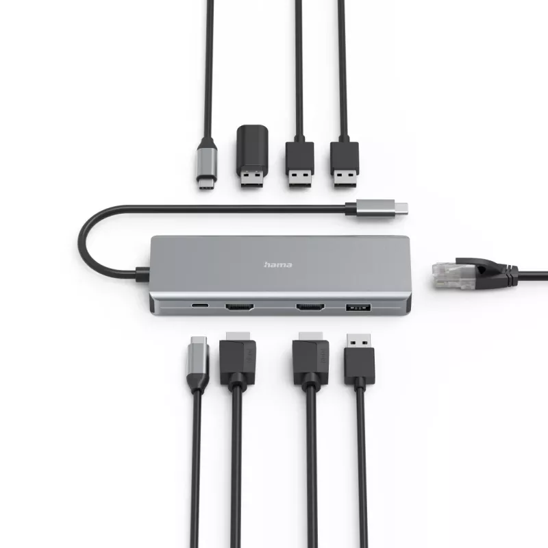 Hama CONNECT2Media USB Type-C 5000 Mbit/s ανθρακί