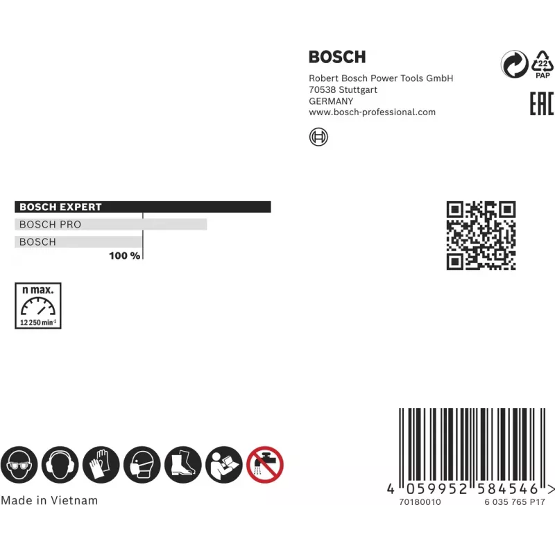 Bosch 2 608 901 391 Περιστροφικό εργαλείο δίσκος κοπής λείανσης/τροχίσματος