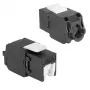ACT Keystone Jack RJ45 CAT6 αθωράκιστο χωρίς εργαλεία με Shutter, μαύρο