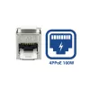 ACT Keystone Jack RJ45 CAT6 θωρακισμένο χωρίς εργαλεία με Shutter ασημί-λευκό