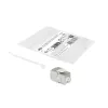 ACT Keystone Jack RJ45 CAT6 θωρακισμένο χωρίς εργαλεία με Shutter ασημί-λευκό