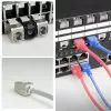 ACT Keystone Jack RJ45 CAT6 θωρακισμένο χωρίς εργαλεία με Shutter ασημί-λευκό