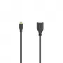 Hama Flexi-schlank καλώδιο USB USB 2.0 0,15 m Micro-USB A USB A μαύρο