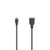 Hama Flexi-schlank καλώδιο USB USB 2.0 0,15 m Micro-USB A USB A μαύρο