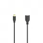 Hama Flexi-schlank καλώδιο USB USB 2.0 0,15 m USB C USB A μαύρο
