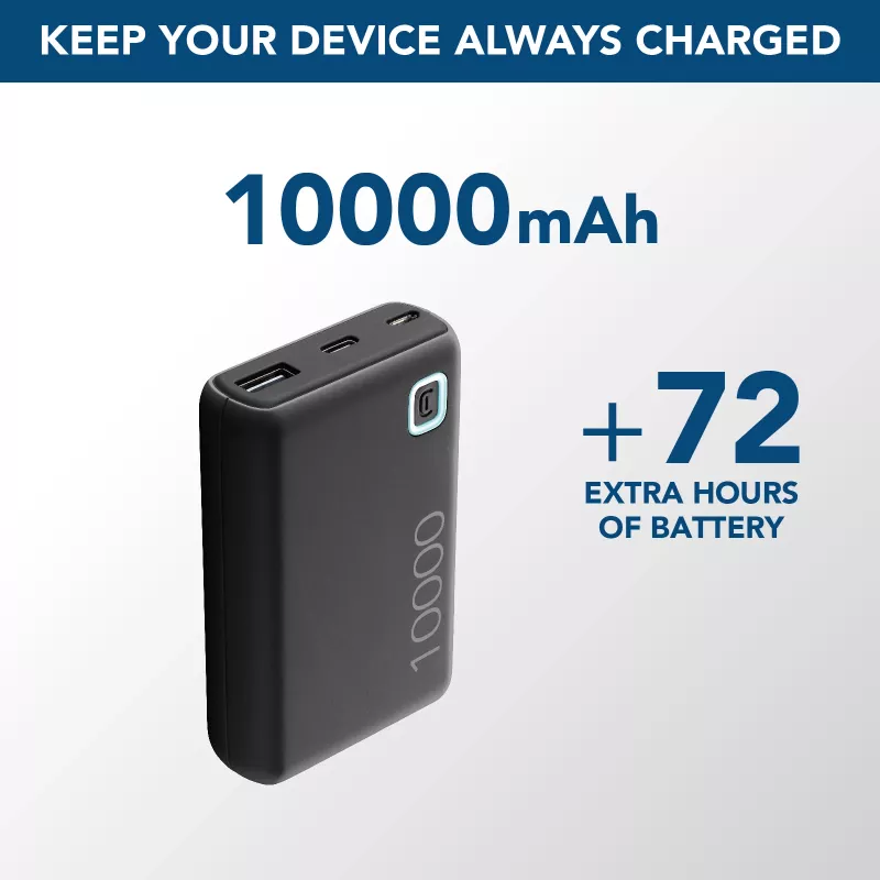 Cellularline Powerbank ESSENCE 10000 10000mAh φορητός φορτιστής