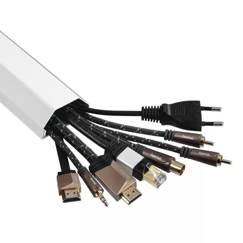 Hama 00220989 Οργανωτής καλωδίων Universal κανάλι καλωδίων λευκό 1 τεμ.