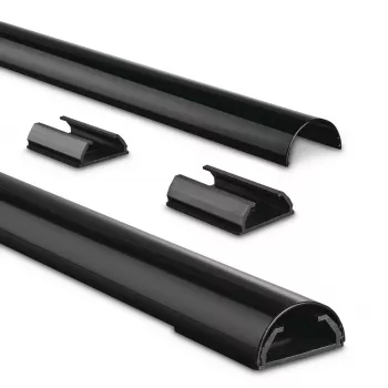 Hama 00220990 Οργανωτής καλωδίων Universal κανάλι καλωδίων μαύρο 1 τεμ.