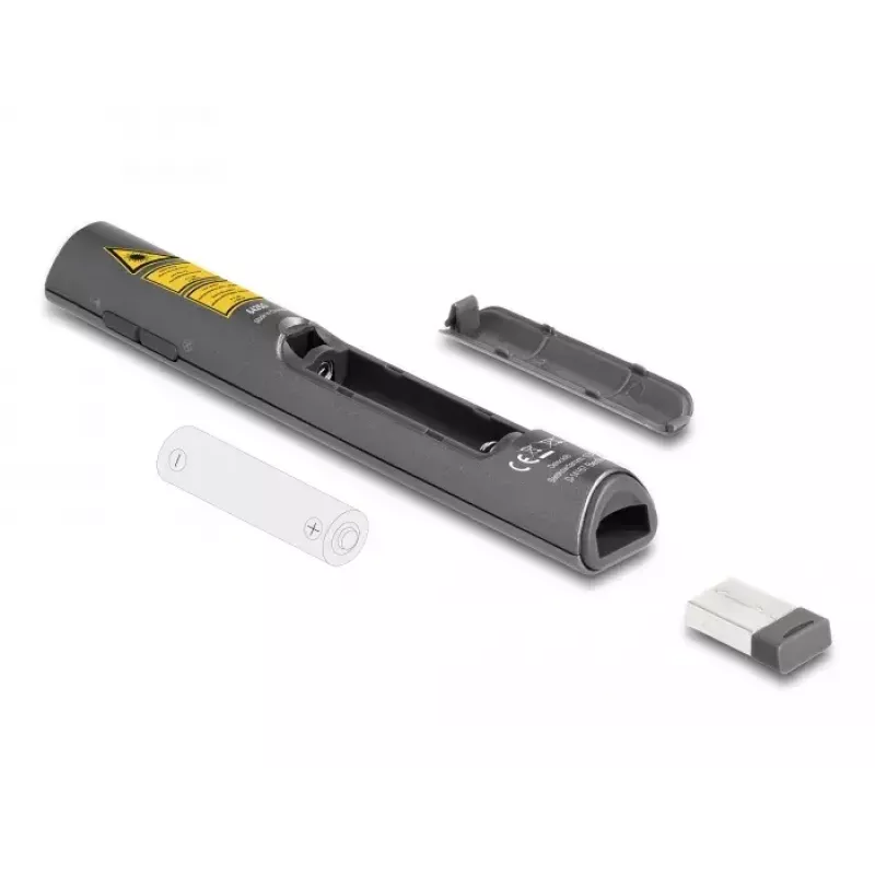 DeLOCK USB Laser Presenter ασύρματο USB RF τηλεχειριστήριο κόκκινο laser pointer
