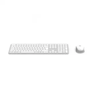 Hama WKM-550 Πληκτρολόγιο ποντίκι με Home/Office RF Wireless + Bluetooth QWERTZ Γερμανικό γκρι, λευκό