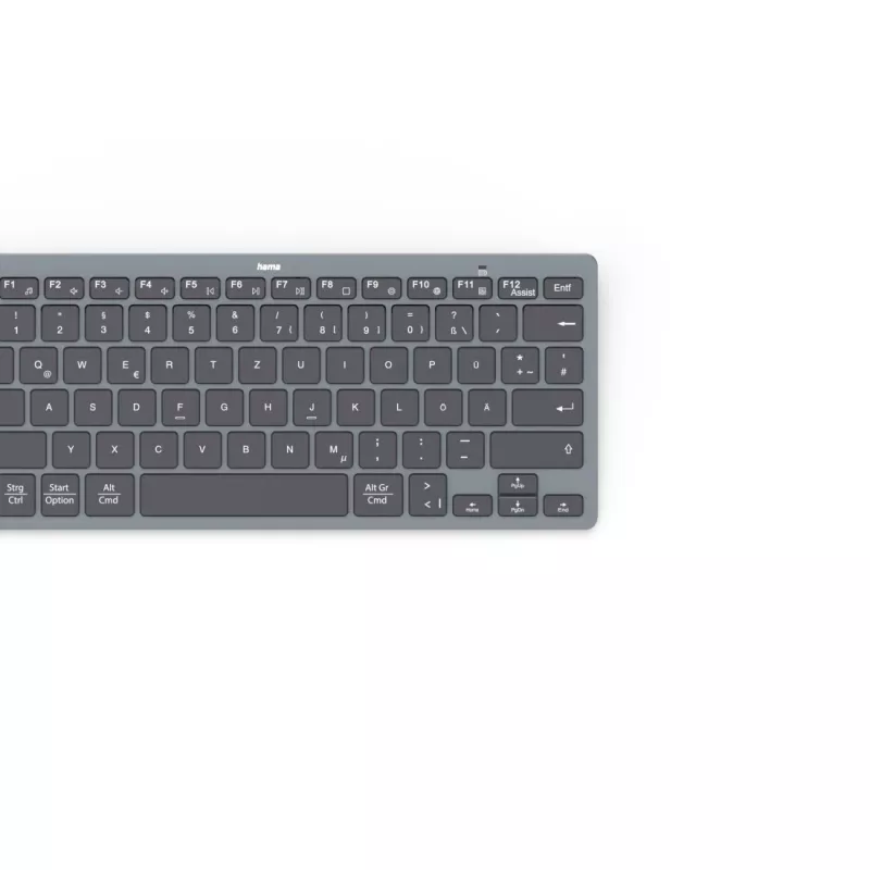 Hama Travel 400 QWERTZ German Bluetooth μαύρο, σκούρο γκρι