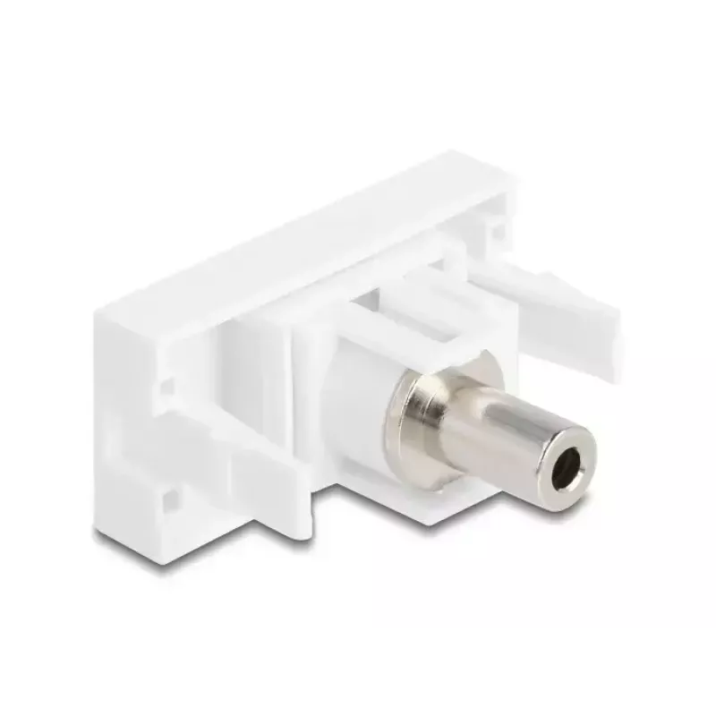 DeLOCK Easy 45 Module 3,5 mm 3-Pin υποδοχή jack σε υποδοχή, λευκό (90848)