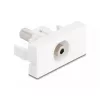 DeLOCK Easy 45 Module 3,5 mm 3-Pin υποδοχή jack σε υποδοχή, λευκό (90848)