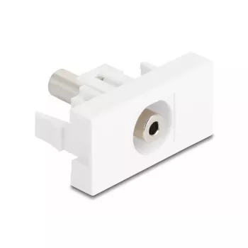 DeLOCK Easy 45 Module 3,5 mm 3-Pin υποδοχή jack σε υποδοχή, λευκό (90848)
