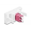 Προσαρμογέας οπτικών ινών DeLOCK 90846 LC Multi-mode 1 τεμ. μωβ λευκό
