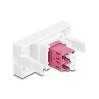 Προσαρμογέας οπτικών ινών DeLOCK 90846 LC Multi-mode 1 τεμ. μωβ λευκό