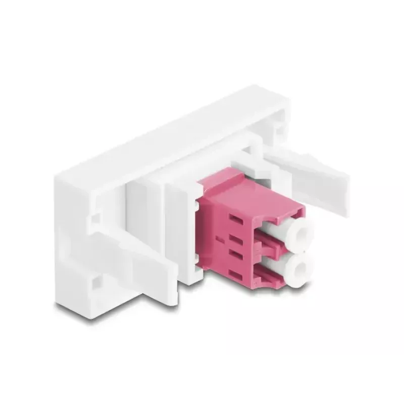 Προσαρμογέας οπτικών ινών DeLOCK 90846 LC Multi-mode 1 τεμ. μωβ λευκό