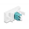 Προσαρμογέας οπτικών ινών DeLOCK 90845 LC Multimode 1 τεμ. χρώμα aqua λευκό
