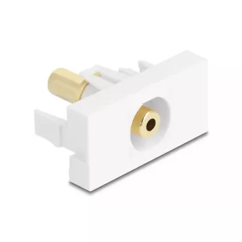 Πρίζα DeLOCK 90843 2 x 3,5 mm συνδετήρας καλωδίου λευκό