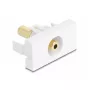 Πρίζα DeLOCK 90843 2 x 3,5 mm συνδετήρας καλωδίου λευκό