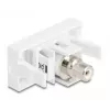 DeLOCK Keystone-Modul 90858 Επίπεδο Λευκό Υποδοχή Cinch 1