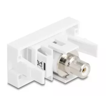 DeLOCK Keystone-Modul 90858 Επίπεδο Λευκό Υποδοχή Cinch 1