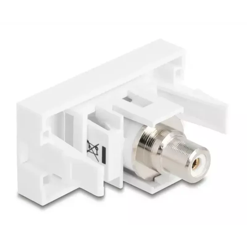 DeLOCK Keystone-Modul 90858 Επίπεδο Λευκό Υποδοχή Cinch 1
